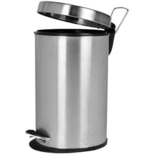 Kitchendesigner 10X14 Set of 2 Piece King International Stainless Steel Dustbin Pedal Dustbin