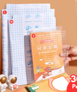 Self-adhesive transparent protective book cover (Pack of 30)