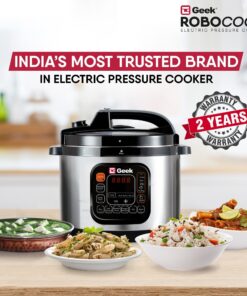 Robocook Zeta 5L Non-Stick Electric Pressure Cooker | Zero Assisted Cooking Technology