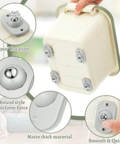 360° Adhesive Mini Swivel Wheels