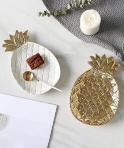 Gold Pineapple Plate