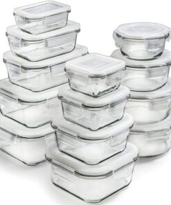 13 Pc Glass Food Storage Containers Airtight Lids