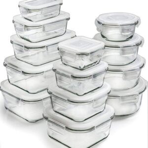 13 Pc Glass Food Storage Containers Airtight Lids