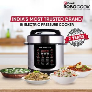 Robocook Zest 3 Litre Electric Pressure Cooker | Non–Stick Pot