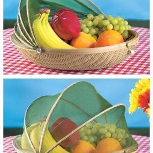 Bamboo Fruit Basket with Protective Cover