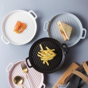 Black Round Baking Plate