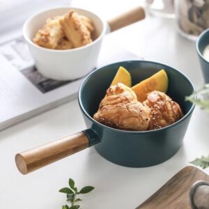 Green Bowl With Handle L