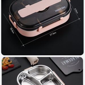 Lunch Box With Compartment Tableware Microwave Food Container Box