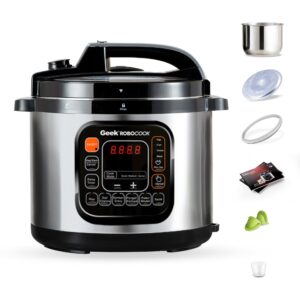 Robocook Zeta 5L Electric Pressure Cooker | Stainless Steel pot