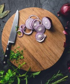 Round Solid  Wooden Chopping Board