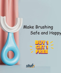 U Shaped Toothbrush for Kids - Buy 1 Get 1 Free ⚡