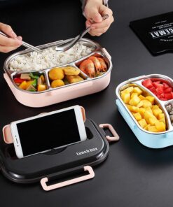 Kids Students Lunch Box 304 Stainless Steel Bento Box Lunch Boxes Food Container