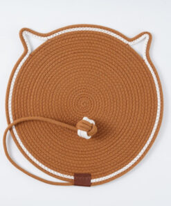 Cat scratch mat with interactive ball