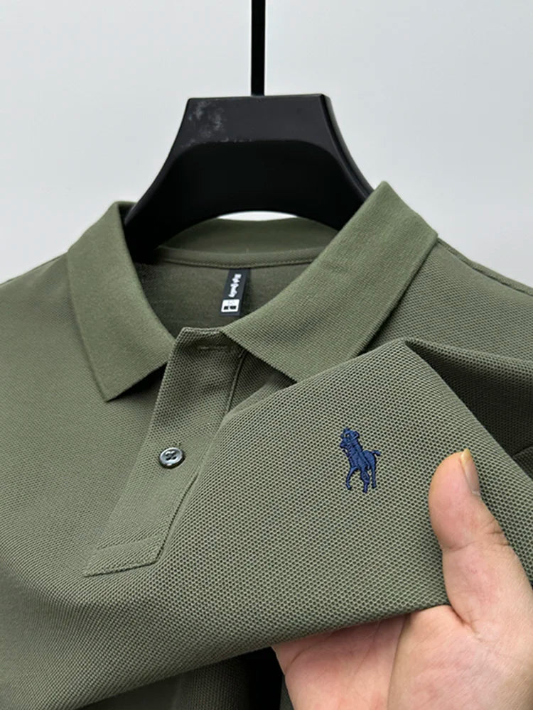 Summer Business Casual Men's Polo T-Shirts (Pack of 4) - Image 5