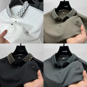 Premium Men's Short Sleeve Polo Shirt Stylish Breathable Casual Wear