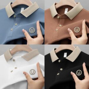 Premium Short Sleeve Men's Polo Shirt Soft Cotton Blend Style